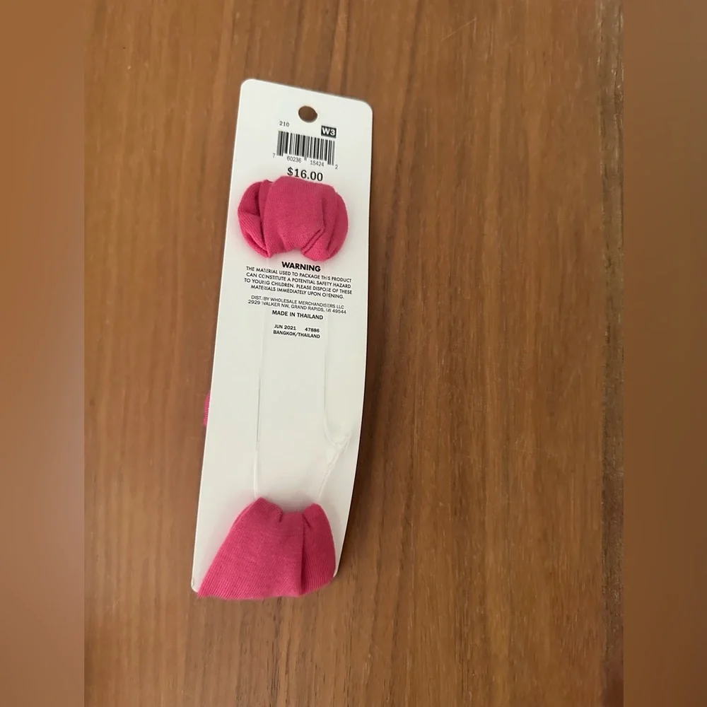NWT Lullaby Lane Pink Headband. Baby Girl Size 3-6M. Soft! cute!